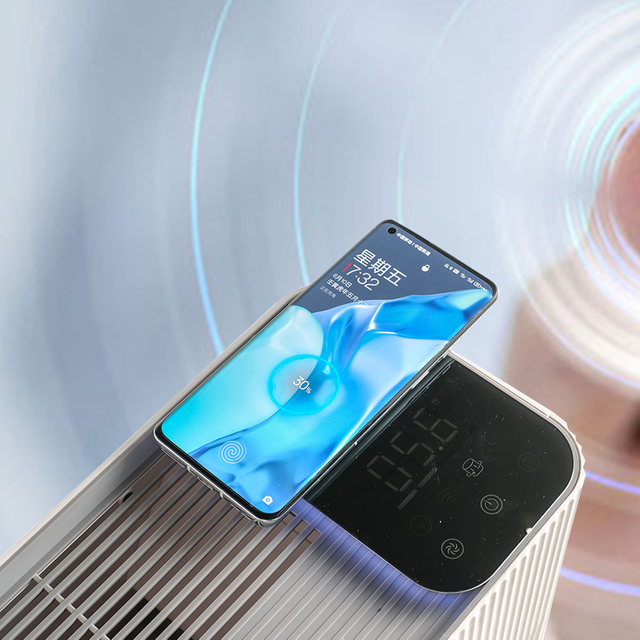 智能 True HEPA 空氣淨化器，帶無線充電功能，適用於手機